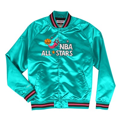 New Mitchell & Ness Vancouver Grizzlies NBA Satin Light Jacket sz XL *