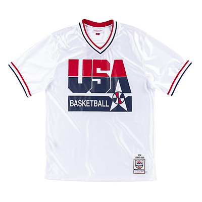 Mitchell & Ness Larry Bird Navy USA Basketball 1992 Dream Team Authentic Warm-Up Jacket