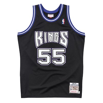 Jason Williams Sacramento Kings Mitchell & Ness Sublimated Player Tank Top  - Black/Purple