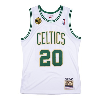 Mitchell & Ness Ray Allen Boston Celtics White 2007-08 Hardwood Classics Authentic Player Jersey Size: Small