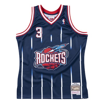 Men's Mitchell & Ness Hakeem Olajuwon Gray Houston Rockets 1996-97