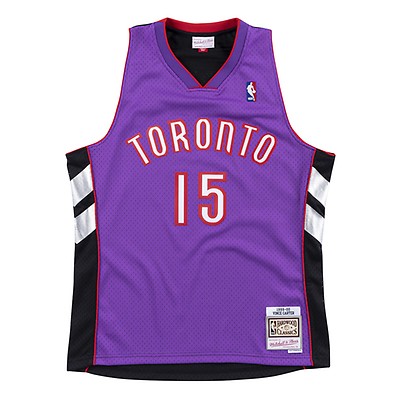 Women's Mitchell and Ness Toronto Raptors NBA Vince Carter Hardwood  Classics Swingman Jersey