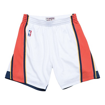 Nike Mens Warriors HWC Swingman Shorts - White/Blue Size XL