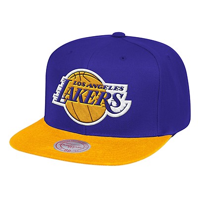 MITCHELL & NESS/NBA LOS ANGELES LAKERS CORE BASIC SNAP BACK FLAT BRIM MEN'S  HAT BLACK/PURPLE LAKERS THICK YELLOW FRONT STITCHING BRAND NEW WITH TAGS  for Sale in Huntington Park, CA - OfferUp