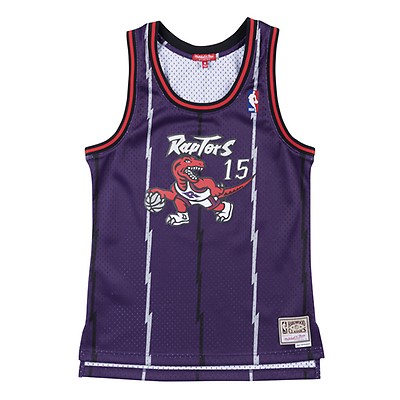 Women's Mitchell and Ness Toronto Raptors NBA Vince Carter Hardwood  Classics Swingman Jersey