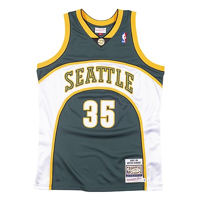 Mitchell Ness Kids Swingman Seattle SuperSonics 2007-08 Kevin Durant Youth Jersey GREEN-Size- BL146