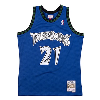 Men's Mitchell & Ness Kevin Garnett White Minnesota Timberwolves 1995/96  Hardwood Classics Swingman Jersey - Statement Edition