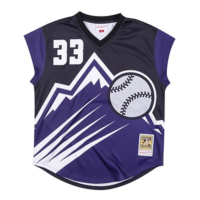 Mitchell & Ness Authentic Turn Ahead The Clock Jersey Colorado Rockies 1999 Larry Walker