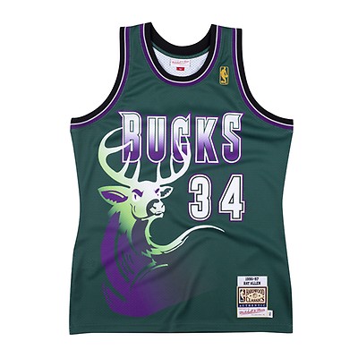 Ray Allen Milwaukee Bucks Mitchell & Ness Green Swingman Jersey Nba, 2XL / Green