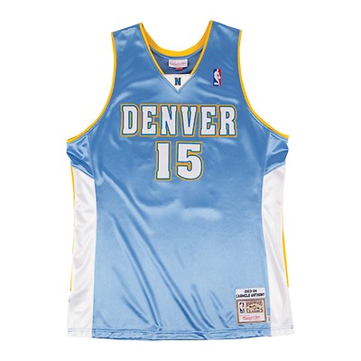 Mitchell & Ness Carmelo Anthony Denver Nuggets Light Blue 2003-04 Hardwood Classics Authentic Player Jersey Size: Extra Large