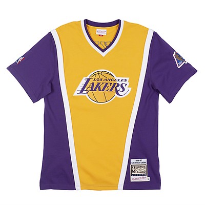 My new LeBron Jersey next to an authentic Magic jersey, and my old Shaq  jersey (purchased at Staples Center approx 2001). All of the yellows are  different. : r/lakers