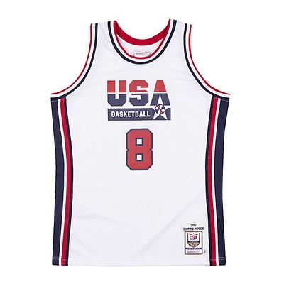 Mitchell & Ness Shaquille O'Neal White USA Basketball 1996 Hardwood Classics Authentic Jersey