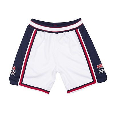 MM MASMIG-Marinha 1992 EUA Dream Team Bordados Basquete Shorts, com bolsos