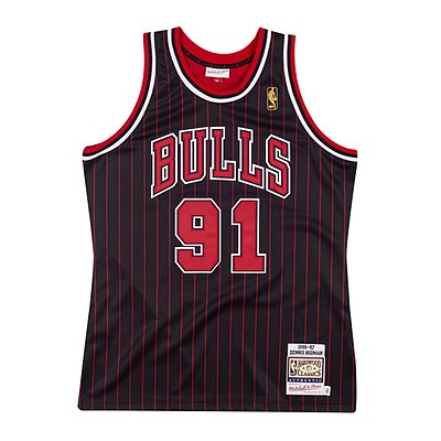 Mitchell & Ness Chicago Bulls #91 Dennis Rodman red Swingman Jersey