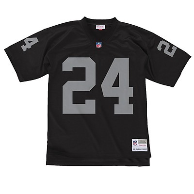 Men's Mitchell & Ness Charles Woodson Black Las Vegas Raiders 2002 Authentic Throwback Retired Player Jersey