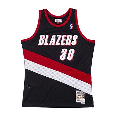 Mitchell & Ness Men's Mitchell & Ness Bill Walton Red/Black Portland Trail  Blazers Hardwood Classics 1976/77 Split Swingman Jersey