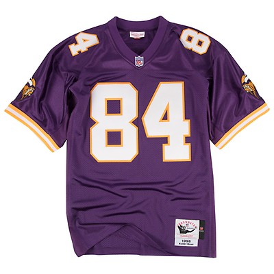 Men's Mitchell & Ness Randy Moss Black Minnesota Vikings Retired Player Name Number Mesh Top Size: Medium