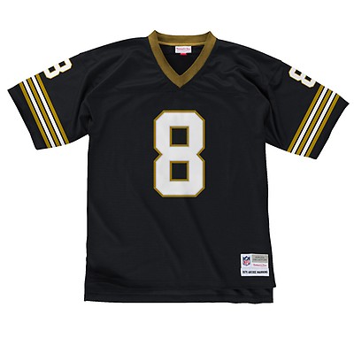 Men's Mitchell & Ness Sam Mills Black New Orleans Saints Legacy Replica  Jersey