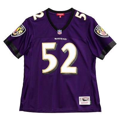 Men's Baltimore Ravens Ray Lewis Mitchell & Ness Purple Big & Tall 2000 Retired Player Replica Jersey