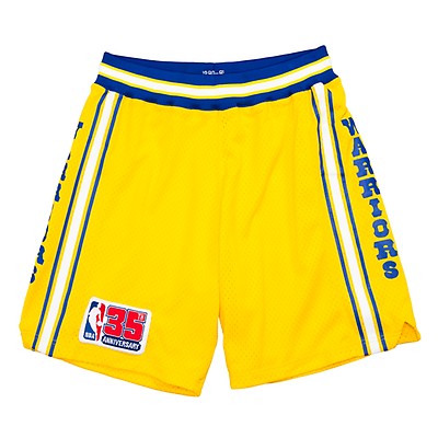 Golden State Warriors Air Jordan NBA Shorts Yellow - Kitsociety