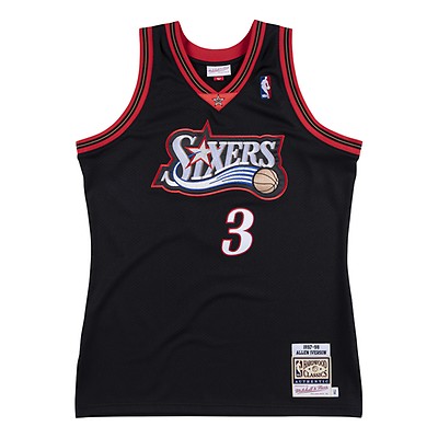 Mitchell & Ness Swingman Philadelphia 76ers Road 2000-01 Allen Iverson Jersey, Black