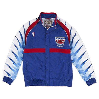 Arched Retro Lined Windbreaker New Jersey Nets - Shop Mitchell