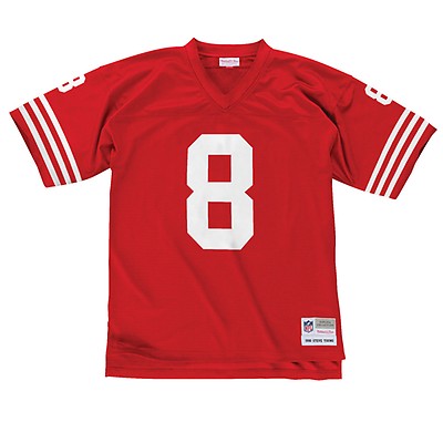 Mitchell & Ness Men's Mitchell & Ness Joe Montana Scarlet San Francisco 49ers  Big Tall 1990 Retired Player Replica Jersey