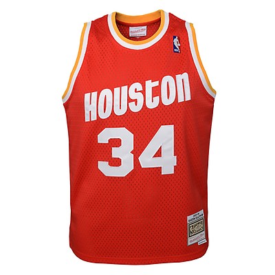 Hakeem Olajuwon Houston Rockets Mitchell & Ness Youth Swingman Throwback Jersey - Red