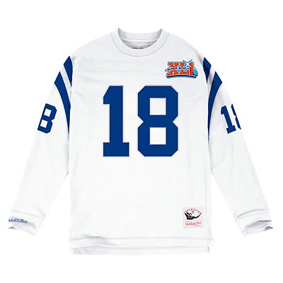 Men's Mitchell & Ness Peyton Manning White Indianapolis Colts Legacy  Replica Jersey