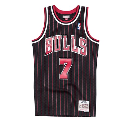 Men's Chicago Bulls Toni Kukoc Mitchell & Ness Black 1995-96 Hardwood Classics Swingman Player Jersey