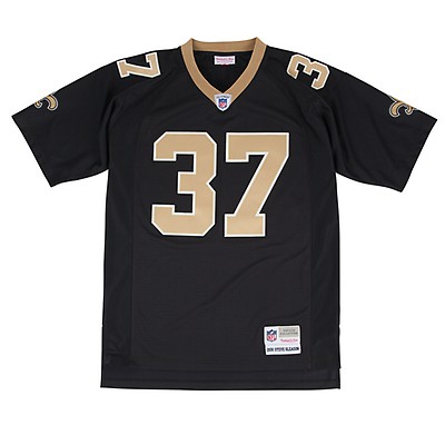 Men's Mitchell & Ness Sam Mills Black New Orleans Saints 1987 Legacy Replica Jersey