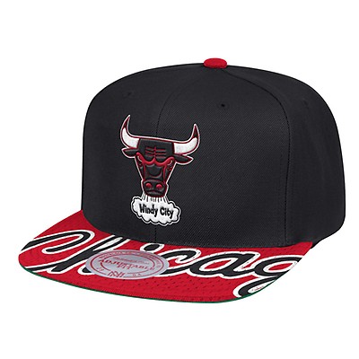 Mitchell & Ness Chicago Bulls Windy City NBA Logo Snapback Hat 