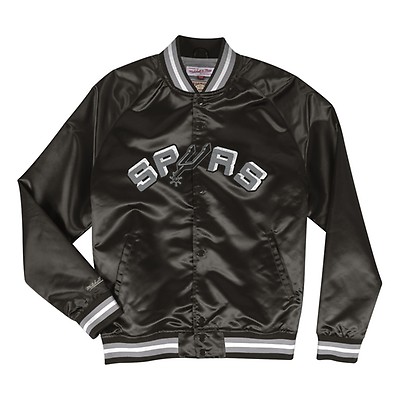 Mitchell and Ness SF 49ers M&N Lightweight Satin Jacket Black Red