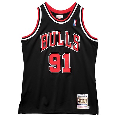 100% Authentic Dennis Rodman Mitchell Ness 97 98 Bulls Jersey Size L 44  Mens