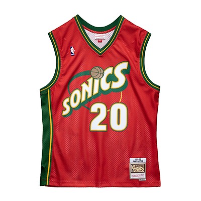 Seattle Supersonics Shawn Kemp 1995-1996 Hardwood Classics Road