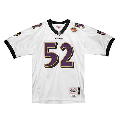 Men's Mitchell & Ness Ray Lewis Black Baltimore Ravens 2004 Authentic Throwback Retired Player Jersey