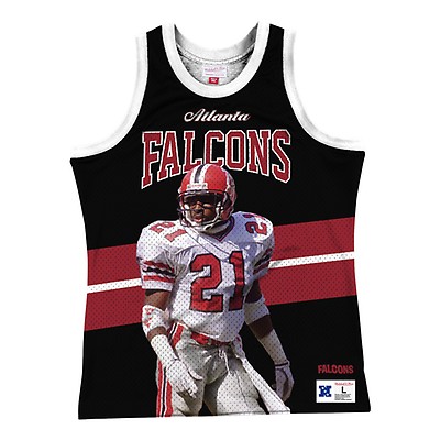 Men's Nike Deion Sanders Red Atlanta Falcons NFL 100 Retired Vapor Limited  Jersey