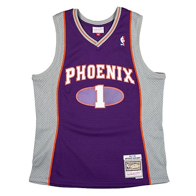 Men's Mitchell & Ness Jason Kidd Orange Phoenix Suns Hardwood