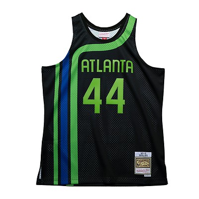  Pistol Pete Maravich Atlanta Hawks Men's Blue HWC Swingman  Jersey (Small) : Sports & Outdoors