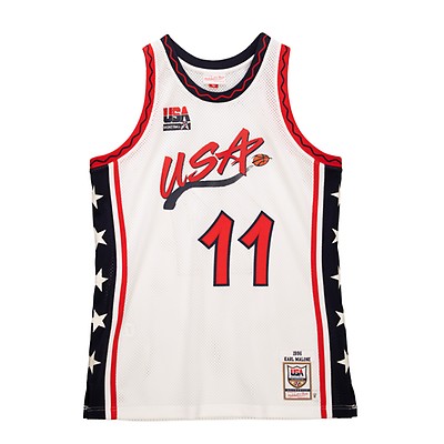 Men's Mitchell & Ness Shaquille O'Neal White USA Basketball 1996 Hardwood  Classics Authentic Jersey