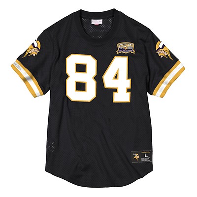 Men's Mitchell & Ness Randy Moss Black Minnesota Vikings Retired Player Name Number Mesh Top Size: Medium