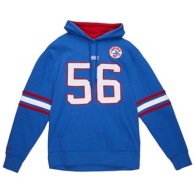 Youth Mitchell & Ness Lawrence Taylor Royal New York Giants Retired Player  Name & Number Fleece Pullover Hoodie 