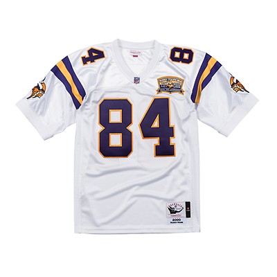 Men's Mitchell & Ness Randy Moss White Minnesota Vikings 2000 Authentic Throwback Retired Player Jersey