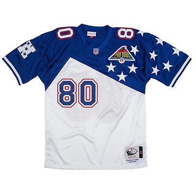 Men's Mitchell & Ness Barry Sanders White/Blue NFC 1994 Pro Bowl Authentic Jersey