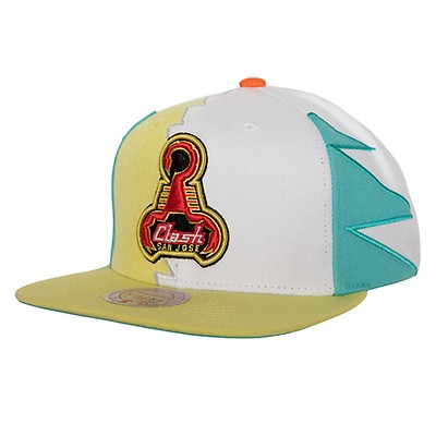 Men's Columbus Crew Mitchell & Ness Black Historic Logo Since '96 Jersey  Hook Snapback Hat