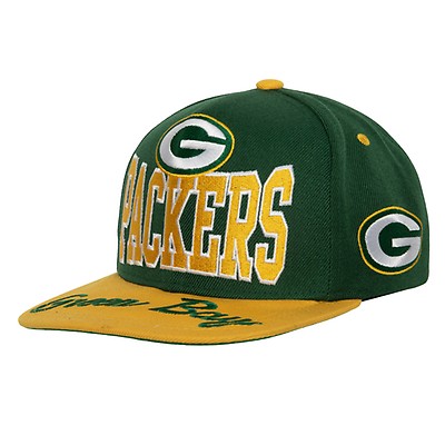 Packers PAINTBRUSH SNAPBACK Gold-White-Green Hat