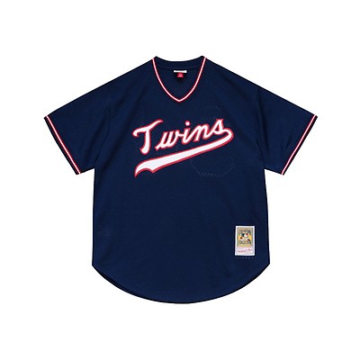 Men's Mitchell & Ness Kirby Puckett Navy Minnesota Twins 1985 Authentic Cooperstown Collection Mesh Batting Practice Jersey