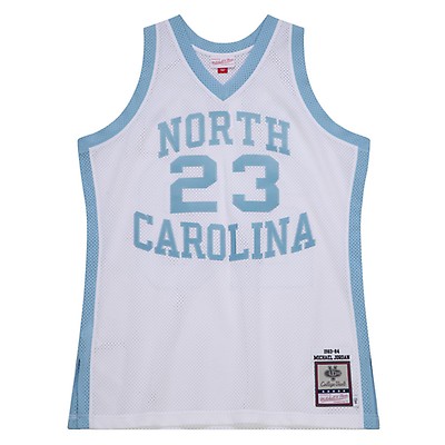 Men's Mitchell & Ness Michael Jordan Carolina Blue North Carolina Tar Heels 1983-84 Authentic Throwback College Jersey in Light Blue