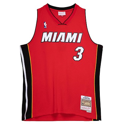 Men's Miami Heat Shaquille O'Neal Mitchell & Ness Pink/Black 2005/06  Hardwood Classics Fadeaway Swingman Player Jersey