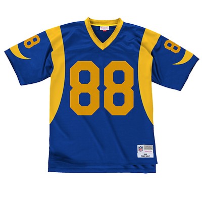 Men's Mitchell & Ness Merlin Olsen White Los Angeles Rams Legacy Replica  Jersey